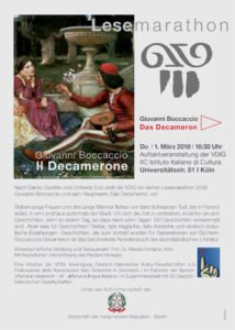 Vereinigung Deutsch-Italienischer Kultur-Gesellschaften_Flyer_Lesemarathon_2018